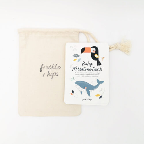 Animal baby milestone cards
