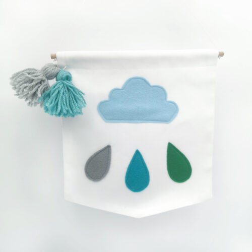 Cloud + drops banner